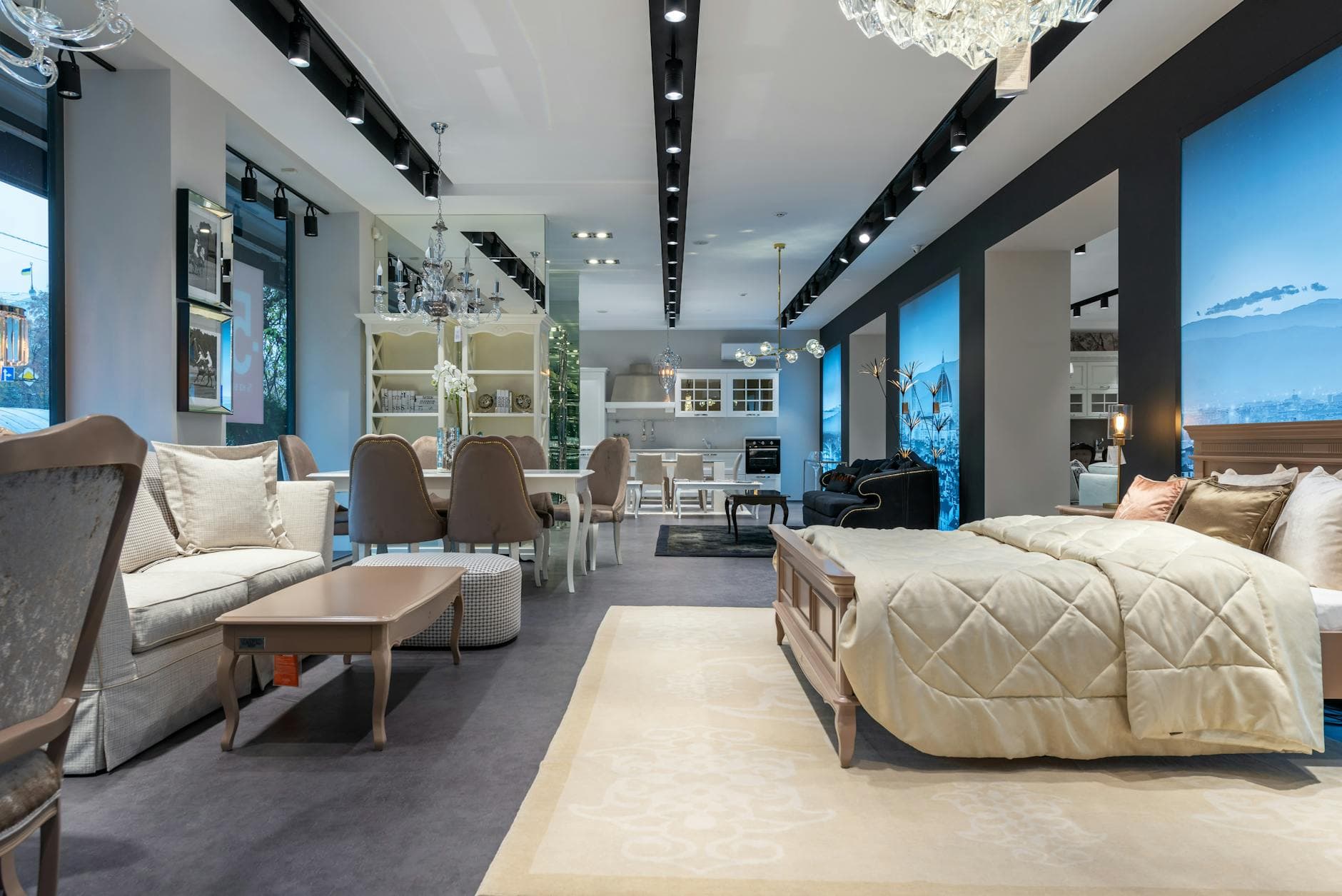 Furniture showroom interior